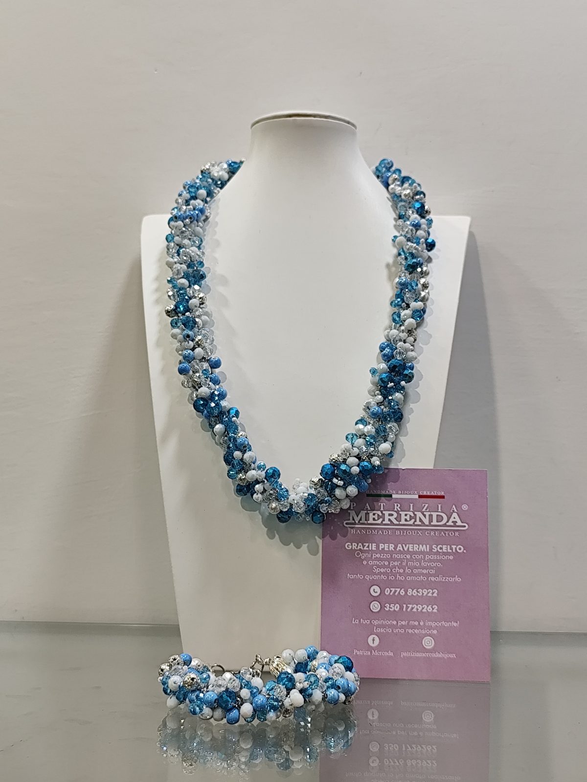Collana con filato gioiello