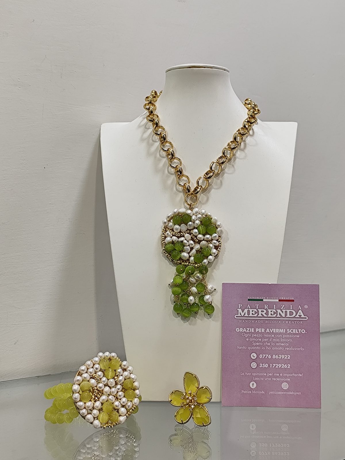Collana pietre dure e perle