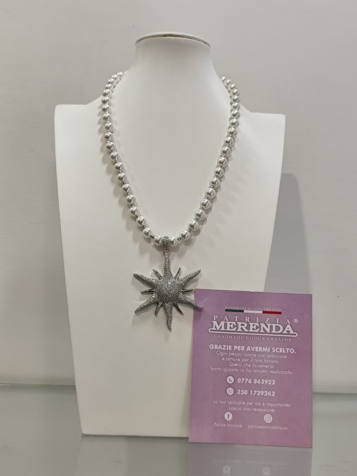 Collana con centrale a sole