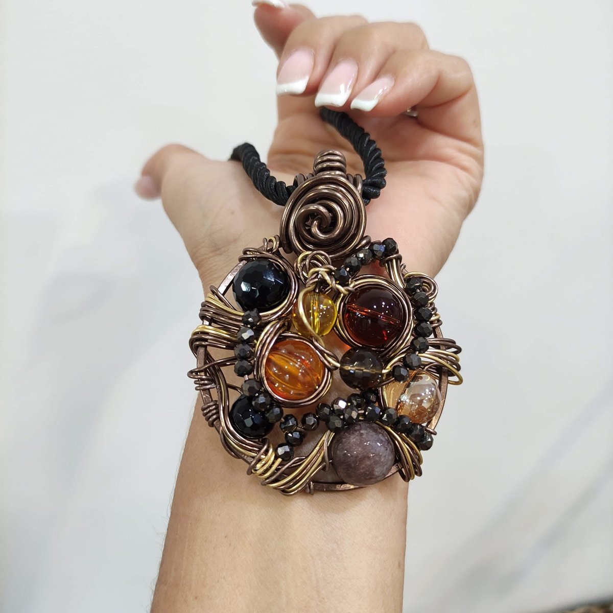 Collana ciondolo rotondo