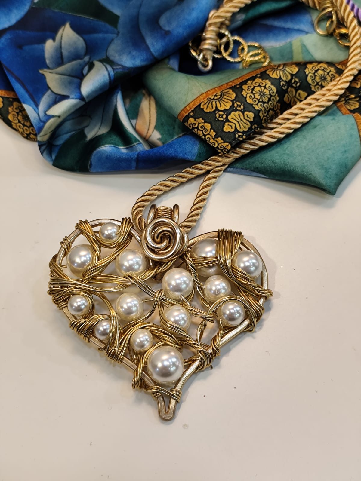 Cuore con perle