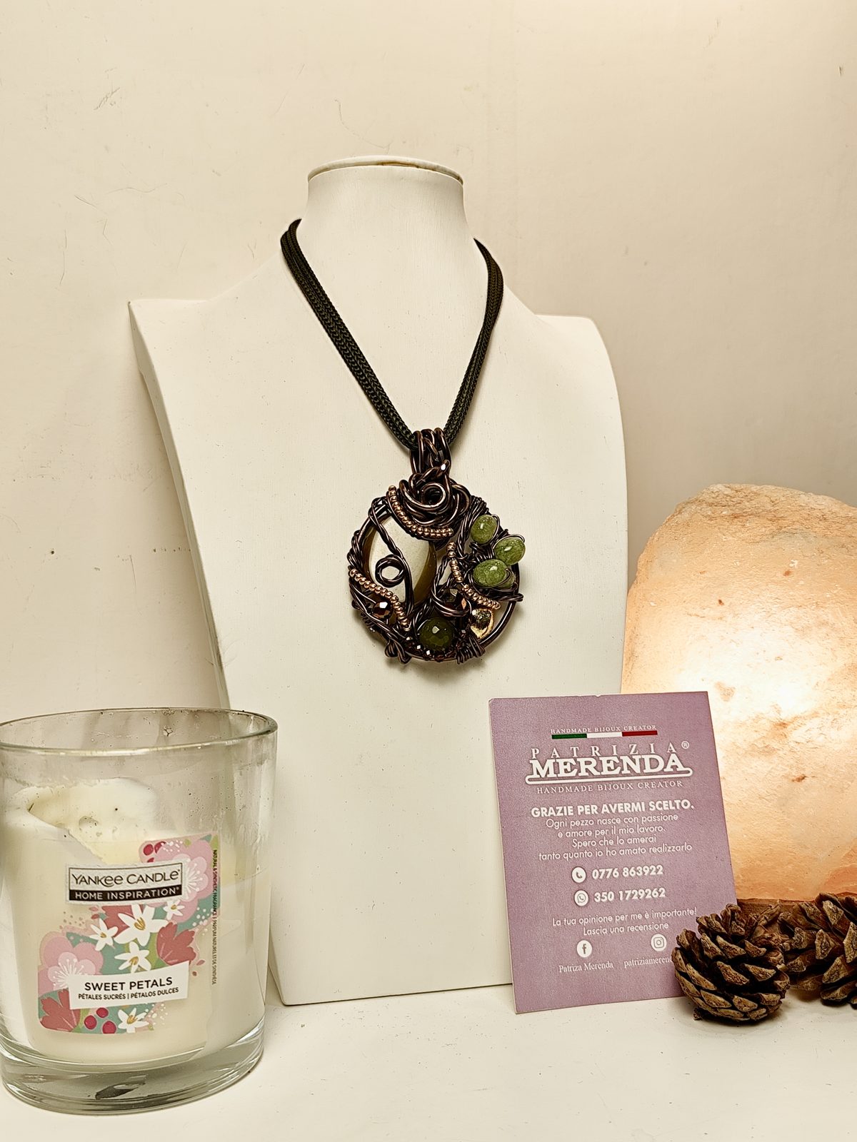 Collana con pendente in rame