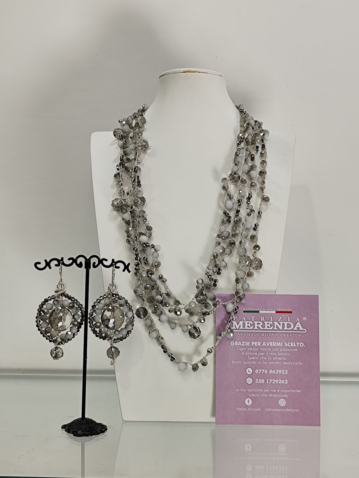 Collana crochet multi filo