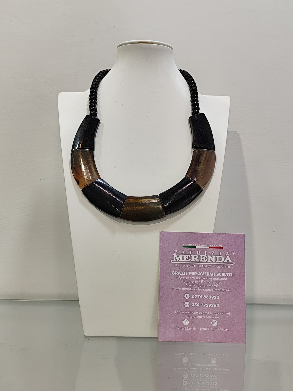 Collana in corno di bufalo